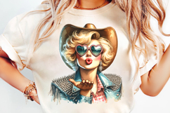 retro cowgirl sunglasses png, blonde cowgirl clipart sublimation, vintage cowgirl png design, western retro fashion clipart, girly cowgirl sublimation design, rustic retro cowgirl png file, country girl sunglasses png, trendy western cowgirl printable, re