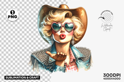 retro cowgirl sunglasses png, blonde cowgirl clipart sublimation, vintage cowgirl png design, western retro fashion clipart, girly cowgirl sublimation design, rustic retro cowgirl png file, country girl sunglasses png, trendy western cowgirl printable, re
