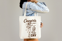 Retro Cowgirls Don't Cry Western Design Product Image 4