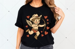 Retro Cupid Bow PNG, Retro Valentine Png, Baby Cupid Png Product Image 3