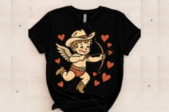 Retro Cupid Bow PNG, Retro Valentine Png, Baby Cupid Png Product Image 5