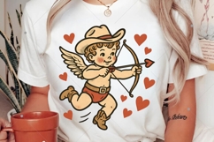 Retro Cupid Bow PNG, Retro Valentine Png, Baby Cupid Png Product Image 2