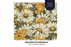 Retro Daisy Tumbler Wrap  Boho Flower Tumbler Sublimation 