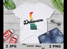Retro Delaware Vintage Sublimation Png, Delaware Sunset Png Product Image 3