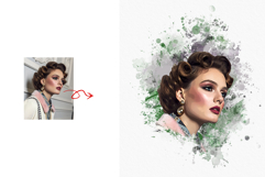 Retro Digital Art Print Photo Effect Product Image 2