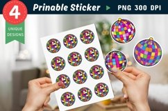 Retro Disco ball Sticker Clipart Product Image 1
