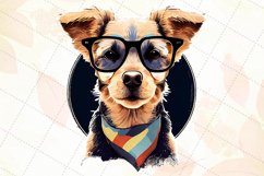 Retro Dog Watercolor Sublimation Clipart Product Image 6