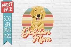 Golden Mom Dog Sublimation Design Product Image 1