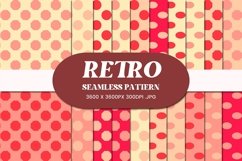 Retro Dot Octagon Oval Seamless Pattern Product Image 1