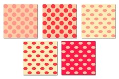 Retro Dot Octagon Oval Seamless Pattern Product Image 4