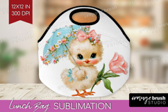 Retro Easter Lunch Bag - Cute Animal Lunch Bug PNG Product Image 1