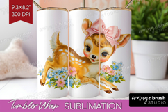 Retro Easter Tumbler Wrap - Cute Animal Tumbler PNG Product Image 1