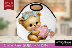 Retro Easter Lunch Bag - Cute Animal Lunch Bug PNG Product Image 1