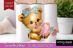 Retro Easter Tumbler Wrap - Cute Animal Tumbler PNG Product Image 1