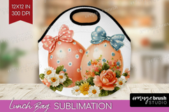 Retro Easter Lunch Bag - Cute Animal Lunch Bug PNG Product Image 1