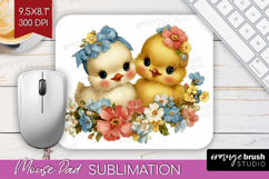 Retro Easter Mouse Pad Sublimation - Cute Animal Mousepad Product Image 1