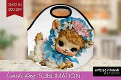 Retro Easter Lunch Bag - Cute Animal Lunch Bug PNG Product Image 1