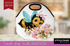 Retro Easter Lunch Bag - Cute Animal Lunch Bug PNG Product Image 1