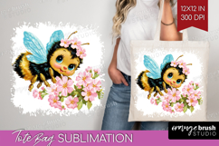 Retro Easter Tote Bag - Cute Animal Tote Bag PNG Sublimation Product Image 1