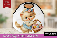 Retro Easter Lunch Bag - Cute Animal Lunch Bug PNG Product Image 1