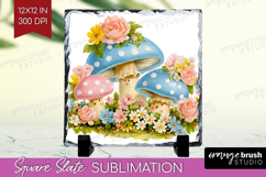 Retro Easter Slate PNG - Cute Animal Square Slate Product Image 1