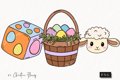 Retro Easter Clipart | Easter PNG Product Image 1