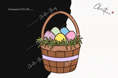 Retro Easter Clipart | Easter PNG Product Image 2