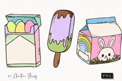 Retro Easter Clipart | Easter PNG Product Image 1