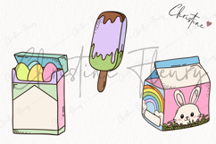 Retro Easter Clipart | Easter PNG Product Image 3