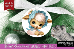 Retro Easter Ornament PNG - Cute Animal PNG Sublimation Product Image 1
