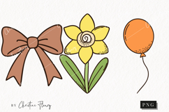 Retro Easter Clipart | Easter PNG Product Image 1