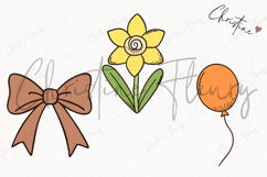 Retro Easter Clipart | Easter PNG Product Image 3