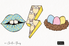 Retro Easter Clipart | Easter PNG Product Image 1