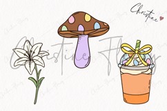 Retro Easter Clipart | Easter PNG Product Image 3