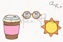 Retro Easter Clipart | Easter PNG Product Image 3