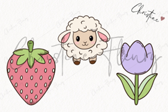 Retro Easter Clipart | Easter PNG Product Image 3