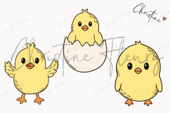 Retro Easter Clipart | Easter PNG Product Image 3