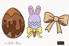 Retro Easter Clipart | Easter PNG Product Image 1