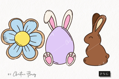 Retro Easter Clipart | Easter PNG Product Image 1
