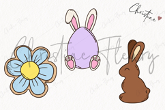 Retro Easter Clipart | Easter PNG Product Image 3