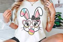 Easter Bunny Coquette PNG, Bunny blowing bubble gum PNG Product Image 3