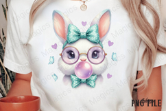 Retro Easter Bunny PNG Product Image 3