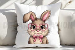 Retro Easter Bunny Sublimation PNG Product Image 3
