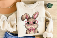 Retro Easter Bunny Sublimation PNG Product Image 2