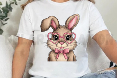 Retro Easter Bunny Sublimation PNG Product Image 4