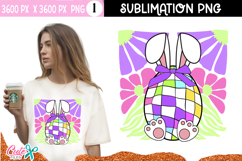 Retro  Spring Flowers Sublimation Design