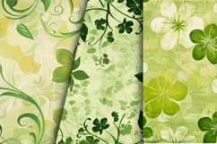 Retro Fabulous Green Floral Digital Paper Bundle Product Image 2