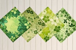 Retro Fabulous Green Floral Digital Paper Bundle Product Image 4
