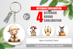 Keychain Retro Faith Farm Product Image 1
