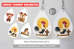 Earring Retro Faith Farm Product Image 1
